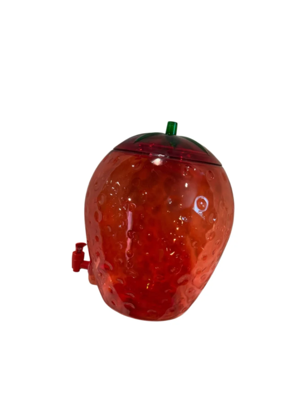 Strawberry Shaped Beverage Dispenser One Size Red Green